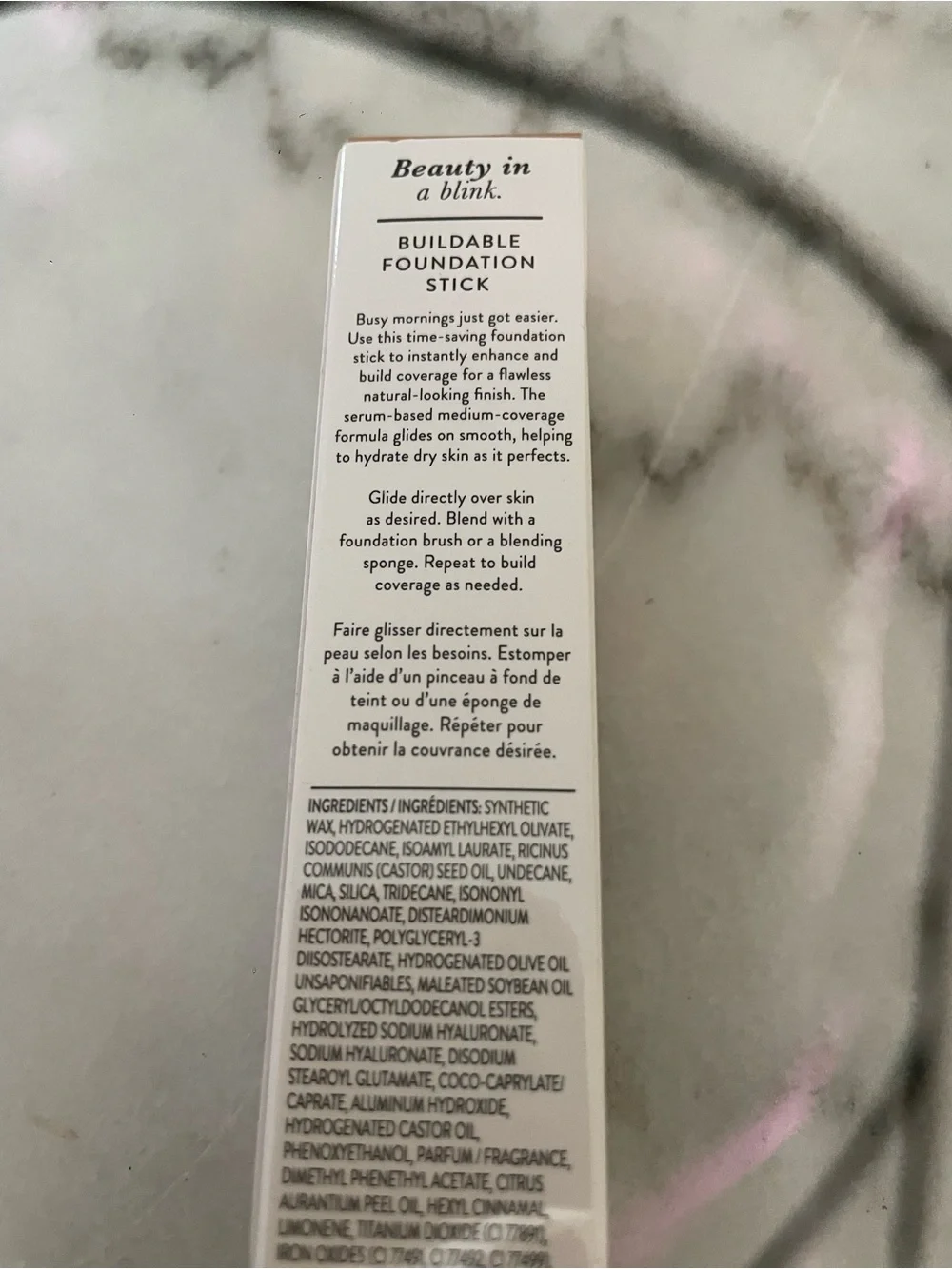 New Laura Geller instant enhancer, buildable foundation stick, medium